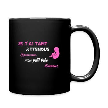 Je t ai tant attendu PNK WE - Mug uni - noir - Droite