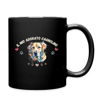 Mon toutou d'amour G1 WE - Mug uni - noir - Droite