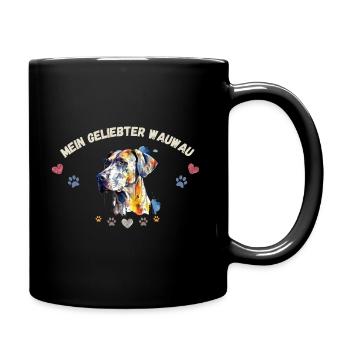 Mon toutou d'amour GR2 WE - Mug uni - noir - Droite