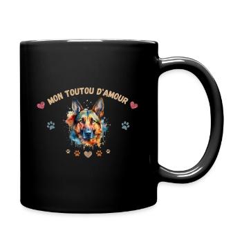 Mon toutou d'amour G3 WE - Mug uni - noir - Droite