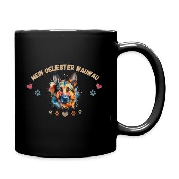 Mon toutou d'amour G3 WE - Mug uni - noir - Droite