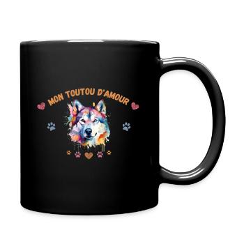 Mon toutou d'amour G5 WE - Mug uni - noir - Droite