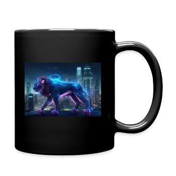 Neon Jungle King - Full Colour Mug - black - Right