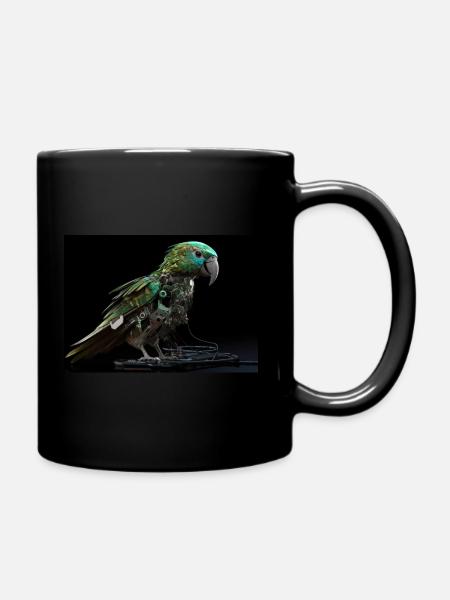 Neon Bloom - Full Colour Mug - black