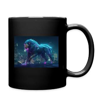Lion of the Future - Full Colour Mug - black - Right