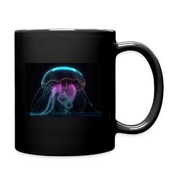 Cyber Jellyfish - Full Colour Mug - black - Right