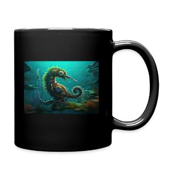 Mechanical Jellyfish - Full Colour Mug - black - Right