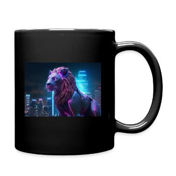 Neon King - Full Colour Mug - black - Right