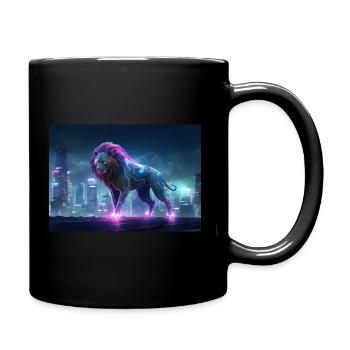 Neon Jungle King - Full Colour Mug - black - Right