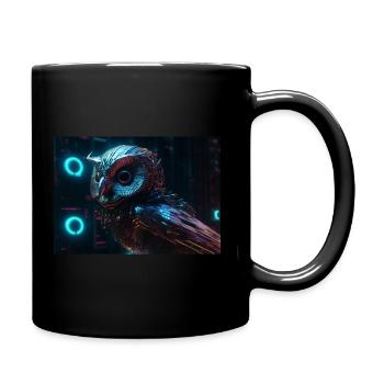 Owl of Tomorrow - Full Colour Mug - black - Right