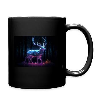 Futuristic Stag - Full Colour Mug - black - Right