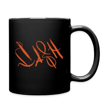 Fisherman's hat with the inscription Cash - Full Colour Mug - black - Right