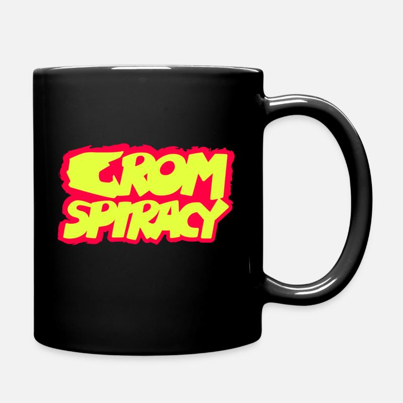 GROMSP! RACY lettering (compact) - Full Colour Mug - black