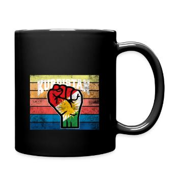 Vintage Kurdistan free - Tasse einfarbig - Schwarz - Rechts