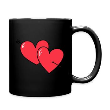 HERZEN - Tasse einfarbig - Schwarz - Rechts