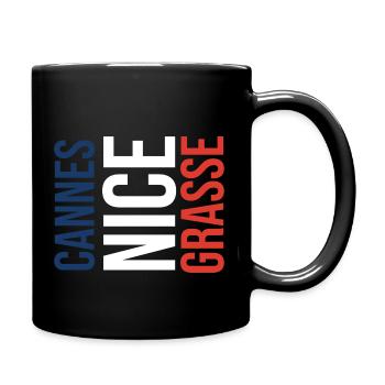 Triangel Cannes Nice Grasse - Tasse einfarbig - Schwarz - Rechts