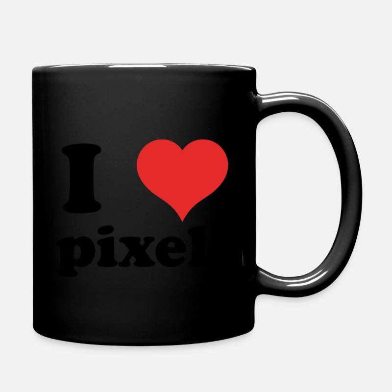 J’adore pixel - Mug uni - noir
