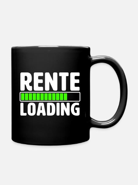 RENTE LOADING - Tasse einfarbig - Schwarz