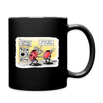 Tattoo-Kaefer - Tasse einfarbig - Schwarz - Rechts