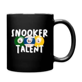 Billard Snooker Pool Spruch - Tasse einfarbig - Schwarz - Rechts