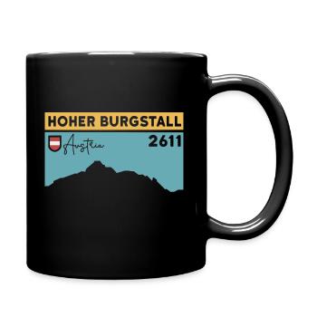 Hoher Burgstall mountain tour via ferrata Stubaital - Full Colour Mug - black - Right