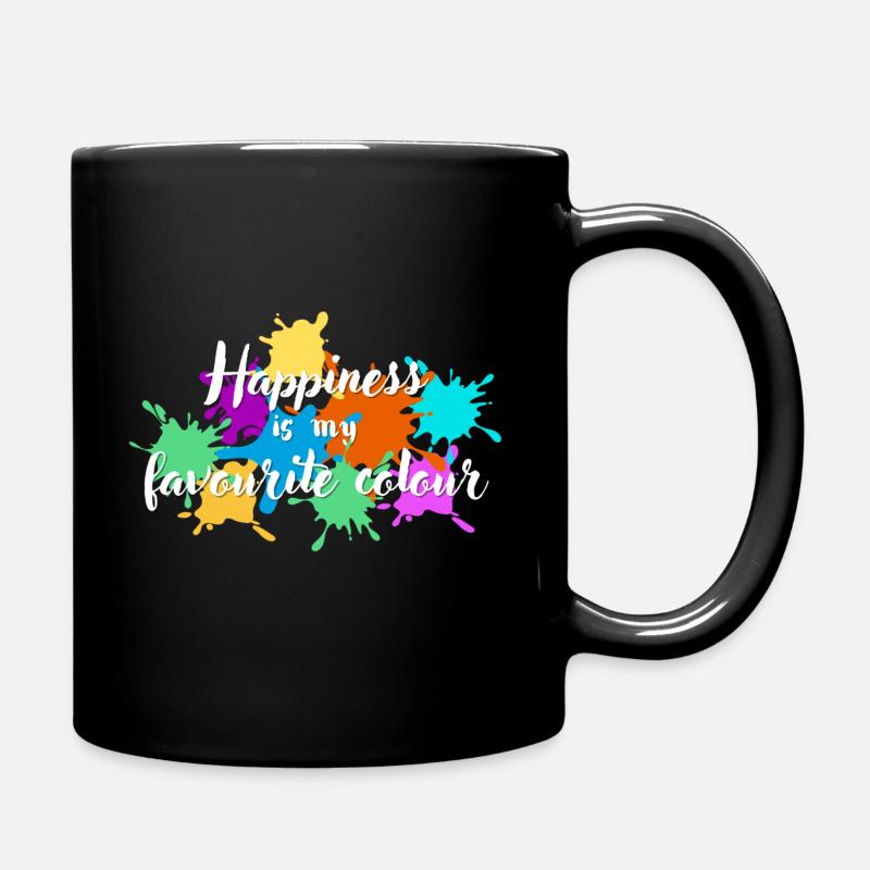 Le bonheur est ma couleur préférée - Mug uni - noir