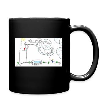 Nachhaltigkeit? Aber klar! - Tasse einfarbig - Schwarz - Rechts