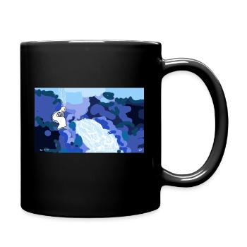 Im Frieden sein - Tasse einfarbig - Schwarz - Rechts
