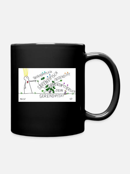 Serendipity - Tasse einfarbig - Schwarz