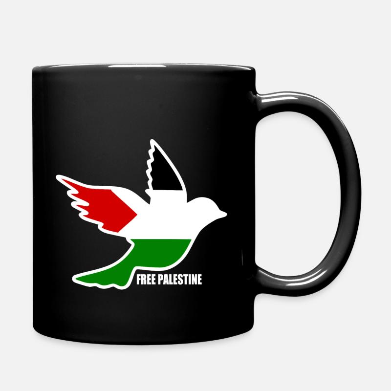 Free palestine - Tasse einfarbig - Schwarz