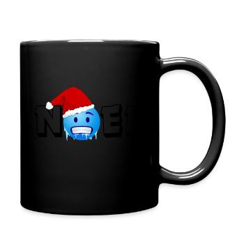 Noel givré - Mug uni - noir - Droite