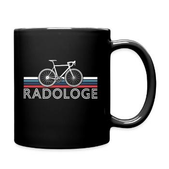RADOLOGE CYCOLOGIST RADRENNFAHRER RETRO RENNRAD - Tasse einfarbig - Schwarz - Rechts