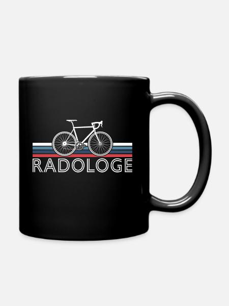 RADOLOGE CYCOLOGIST RADRENNFAHRER RETRO RENNRAD - Tasse einfarbig - Schwarz