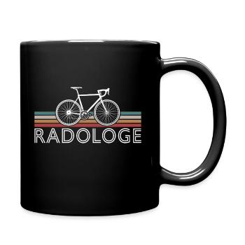 RADOLOGE CYCOLOGIST RADRENNFAHRER RETRO RENNRAD - Tasse einfarbig - Schwarz - Rechts