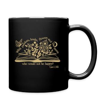 La citation d’Oscar Wilde dans le sable de Freedom&Books - Mug uni - noir - Droite