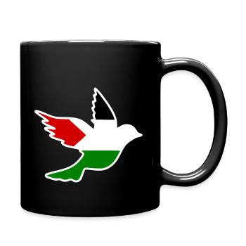 Free palestine dove of peace - Full Colour Mug - black - Right