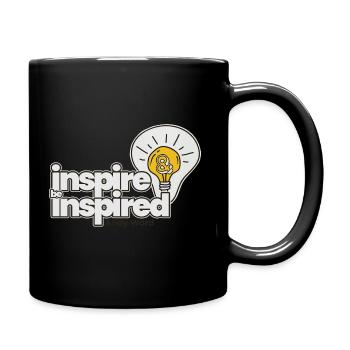 Inspire & Be Inspired Bulb Logo - Full Colour Mug - black - Right