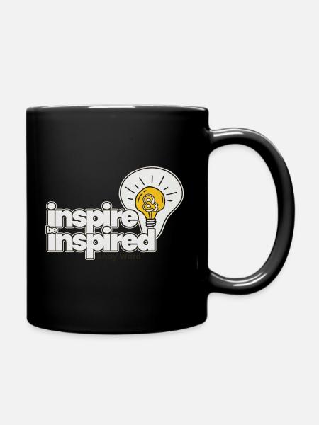 Inspire & Be Inspired Bulb Logo - Full Colour Mug - black