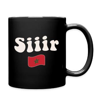 Morocco Football - Full Colour Mug - black - Right