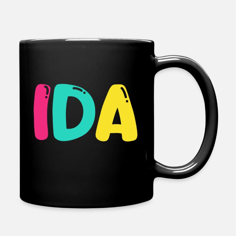 Name - Ida - Full Colour Mug - black