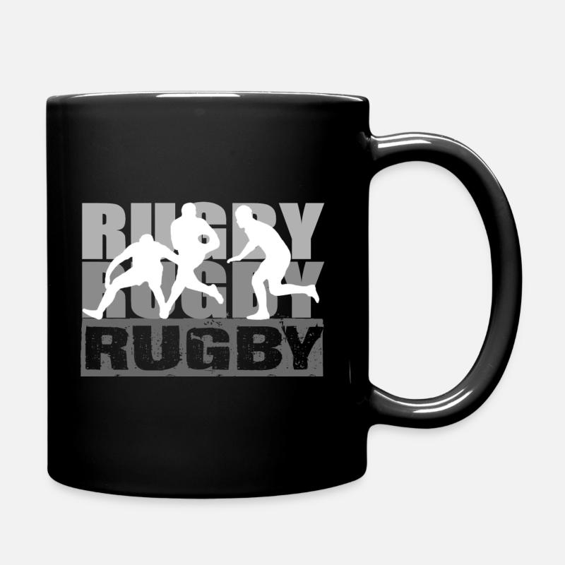 Rugby - Full Colour Mug - black