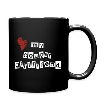 Love my cougar girlfriend - Full Colour Mug - black - Right