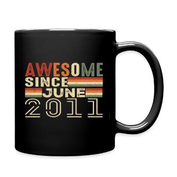 Juni 2011 Original 2011 Jubiläum 2011 Juni 2011 - Tasse einfarbig - Schwarz - Rechts