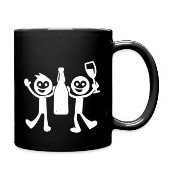 Enterrement de vie de garçon bonhomme allumette - Mug uni - noir - Droite