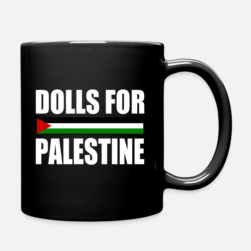 dolls for palestine - Full Colour Mug - black