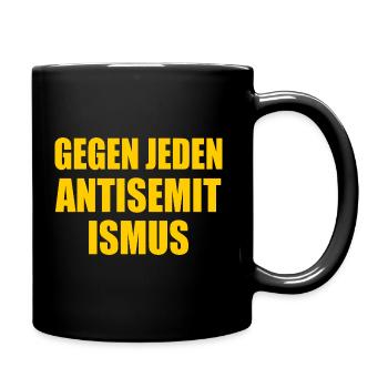 Gegen jeden antisemitismus - Tasse einfarbig - Schwarz - Rechts