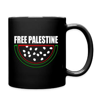 Free palestine - Mug uni - noir - Droite