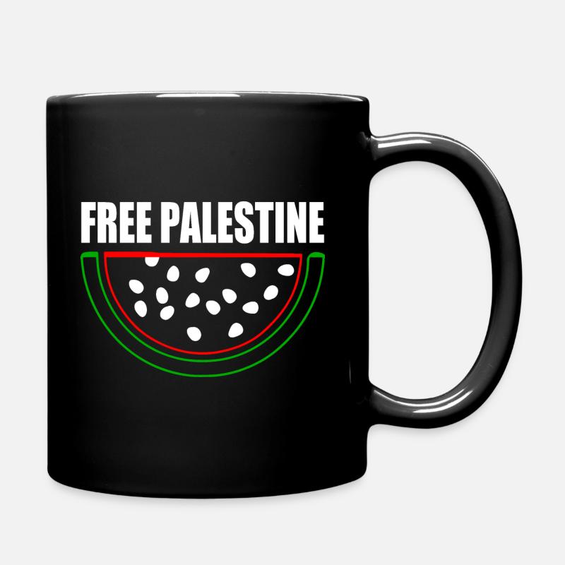 Free palestine - Mug uni - noir