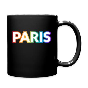 Gay Pride Paris France - Full Colour Mug - black - Right