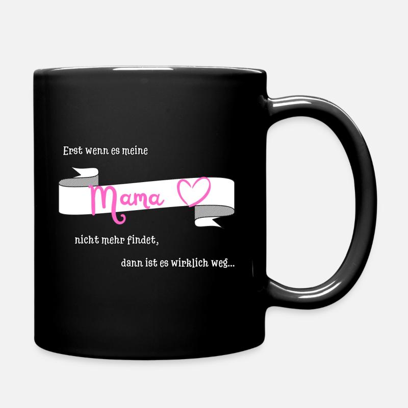 Finderin Mama - Tasse einfarbig - Schwarz